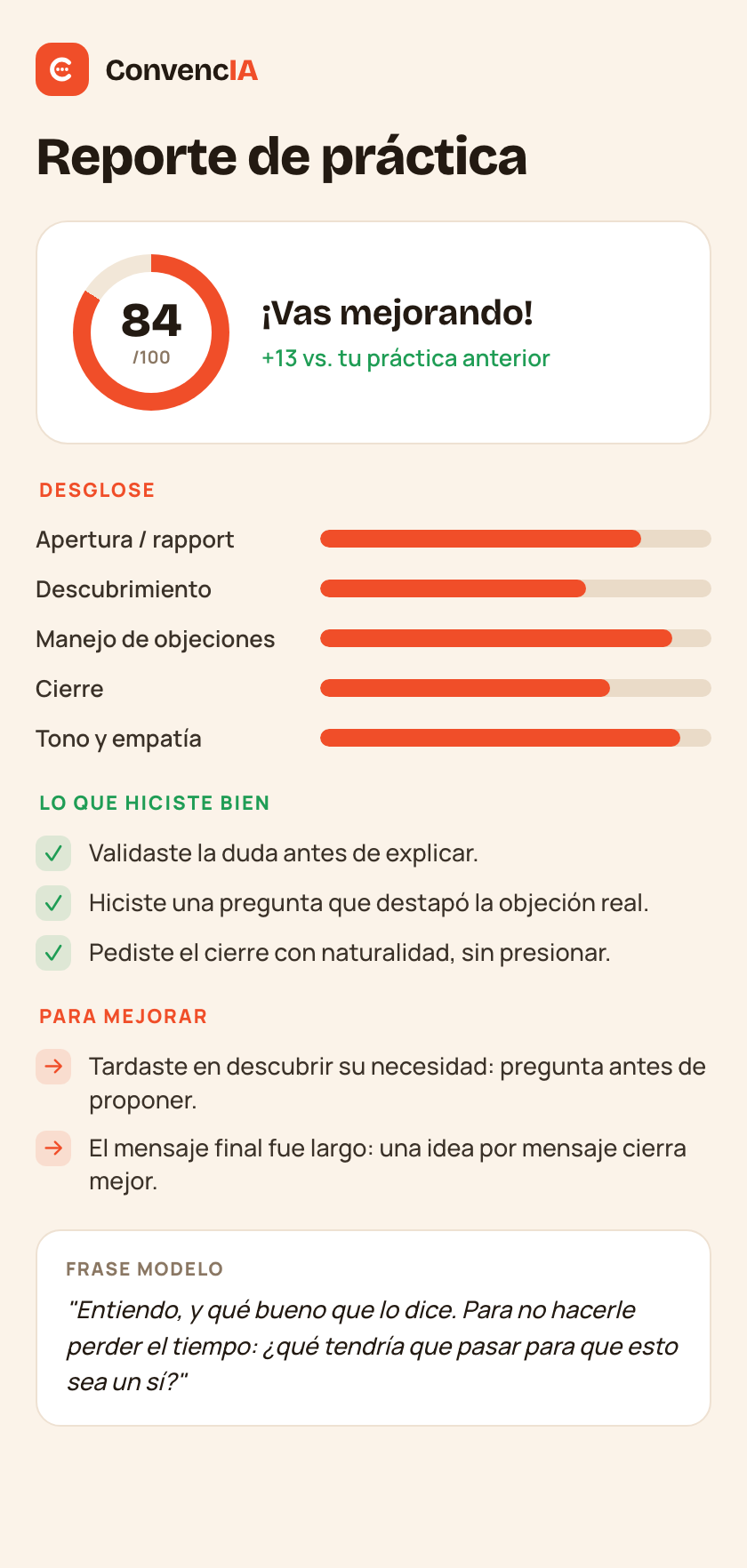 ConvencIA: reporte de práctica del Entrenamiento